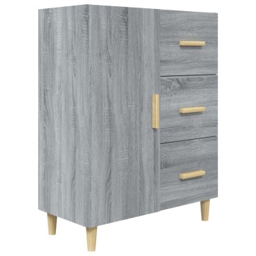 vidaXL Ντουλάπι Γκρι Sonoma 69,5x34x90cm από Επεξεργασμένο Ξύλο 1 τεμ.