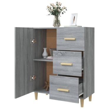 vidaXL Ντουλάπι Γκρι Sonoma 69,5x34x90cm από Επεξεργασμένο Ξύλο 1 τεμ.