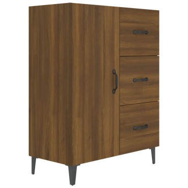 vidaXL Ντουλάπι Καφέ Δρυς 69,5x34x90cm Επεξεργασμένο Ξύλο 1 τεμ.