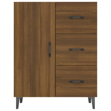 vidaXL Ντουλάπι Καφέ Δρυς 69,5x34x90cm Επεξεργασμένο Ξύλο 1 τεμ.