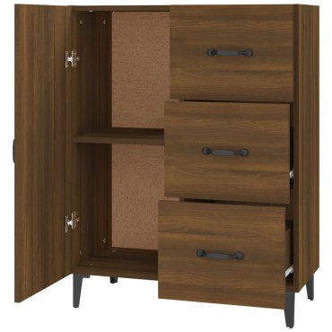 vidaXL Ντουλάπι Καφέ Δρυς 69,5x34x90cm Επεξεργασμένο Ξύλο 1 τεμ.