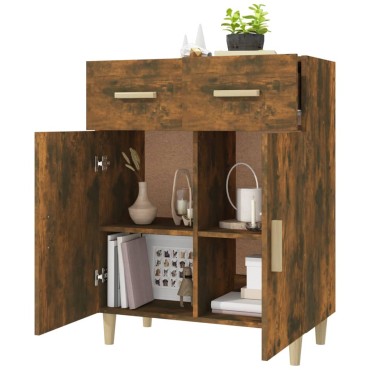 vidaXL Ντουλάπι Καπνιστή Δρυς 69,5x34x89cm Επεξεργασμένο Ξύλο 1 τεμ.