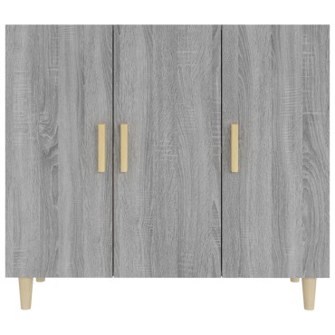 vidaXL Ντουλάπι Γκρι Sonoma 90x34x80cm από Επεξεργασμένο Ξύλο 1 τεμ.