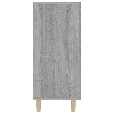 vidaXL Ντουλάπι Γκρι Sonoma 90x34x80cm από Επεξεργασμένο Ξύλο 1 τεμ.