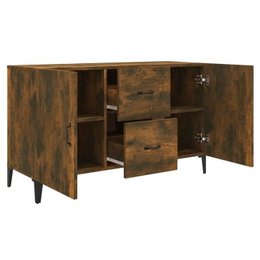 vidaXL Μπουφές Καπνιστή Δρυς 100x36x60cm Επεξεργασμένο Ξύλο 1 τεμ.