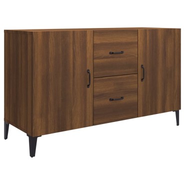 vidaXL Μπουφές Καφέ Δρυς 100x36x60cm Επεξεργασμένο Ξύλο 1 τεμ.