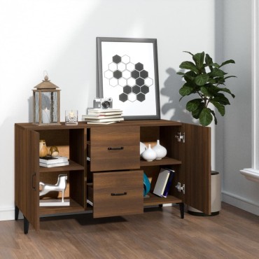 vidaXL Μπουφές Καφέ Δρυς 100x36x60cm Επεξεργασμένο Ξύλο 1 τεμ.