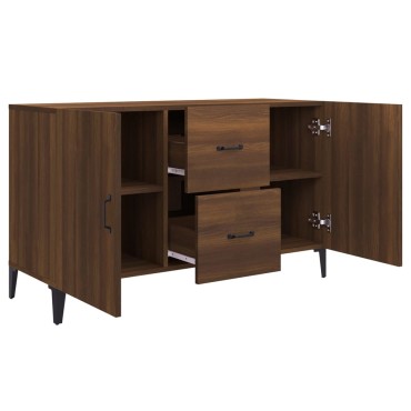 vidaXL Μπουφές Καφέ Δρυς 100x36x60cm Επεξεργασμένο Ξύλο 1 τεμ.