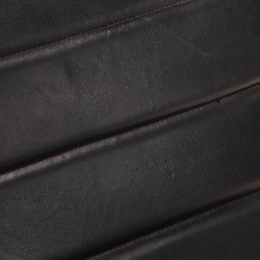 vidaXL Πολυθρόνα Μαύρη από Γνήσιο Δέρμα 52x70x71cm 1 τεμ.
