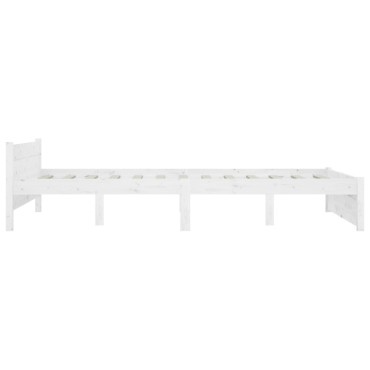 vidaXL Πλαίσιο Κρεβατιού με Συρτάρια Λευκό 140x200cm 1 τεμ. - Διπλό