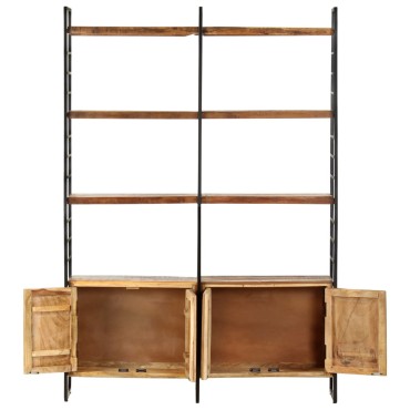 vidaXL Βιβλιοθήκη με 4 Επίπεδα 124x30x180cm Μασίφ Ανακυκλωμένο Ξύλο 1 τεμ.