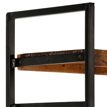 vidaXL Βιβλιοθήκη με 4 Επίπεδα 124x30x180cm Μασίφ Ανακυκλωμένο Ξύλο 1 τεμ.