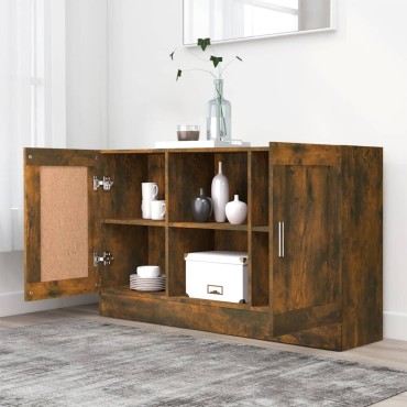 vidaXL Μπουφές Καπνιστή Δρυς 120x30,5x70cm από Επεξεργασμένο Ξύλο 1 τεμ.