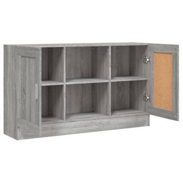 vidaXL Μπουφές Γκρι Sonoma 120x30,5x70cm από Επεξεργασμένο Ξύλο 1 τεμ.