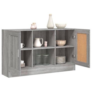 vidaXL Μπουφές Γκρι Sonoma 120x30,5x70cm από Επεξεργασμένο Ξύλο 1 τεμ.
