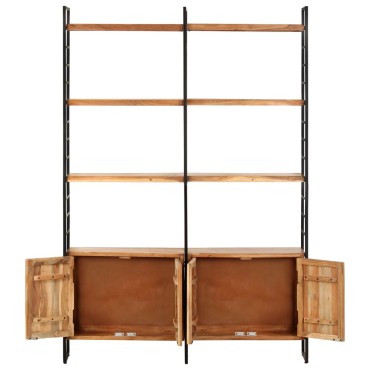 vidaXL Βιβλιοθήκη με 4 Επίπεδα 124x30x180cm Μασίφ Ξύλο Ακακίας 1 τεμ.