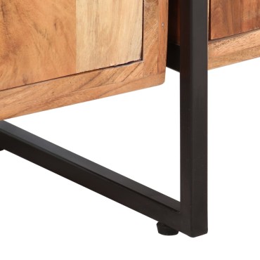vidaXL Βιβλιοθήκη με 4 Επίπεδα 124x30x180cm Μασίφ Ξύλο Ακακίας 1 τεμ.