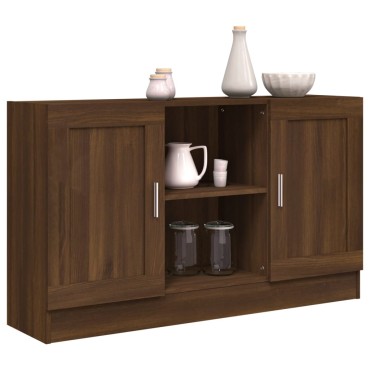vidaXL Μπουφές Καφέ Δρυς 120x30,5x70cm από Επεξεργασμένο Ξύλο 1 τεμ.
