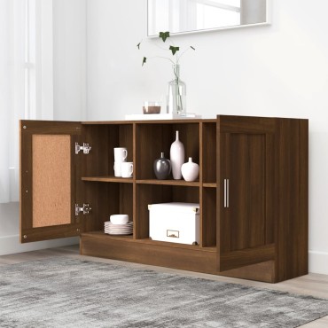 vidaXL Μπουφές Καφέ Δρυς 120x30,5x70cm από Επεξεργασμένο Ξύλο 1 τεμ.