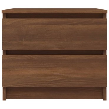 vidaXL Κομοδίνο Καφέ Δρυς 50x39x43,5cm από Επεξεργασμένο Ξύλο 1 τεμ.