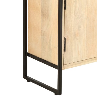 vidaXL Βιβλιοθήκη με 4 Επίπεδα 124x30x180cm Μασίφ Ξύλο Μάνγκο 1 τεμ.