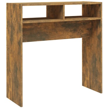vidaXL Τραπέζι Κονσόλα Καπνιστή Δρυς 78x30x80cm Επεξεργ. Ξύλο 1 τεμ.
