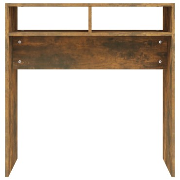 vidaXL Τραπέζι Κονσόλα Καπνιστή Δρυς 78x30x80cm Επεξεργ. Ξύλο 1 τεμ.