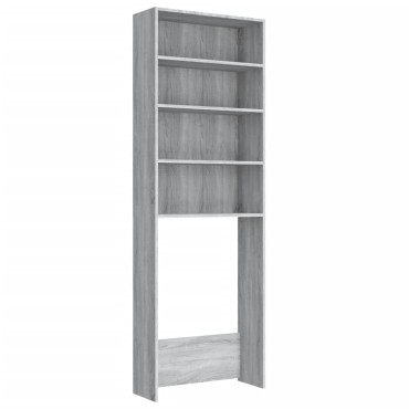 vidaXL Ντουλάπι Πλυντηρίου Γκρι Sonoma 64 x 24 x 190 εκ.