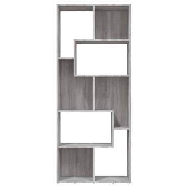 vidaXL Βιβλιοθήκη Γκρι Sonoma 67x24x161cm από Επεξεργασμένο Ξύλο 1 τεμ.