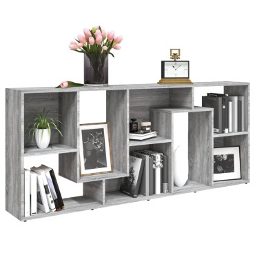 vidaXL Βιβλιοθήκη Γκρι Sonoma 67x24x161cm από Επεξεργασμένο Ξύλο 1 τεμ.