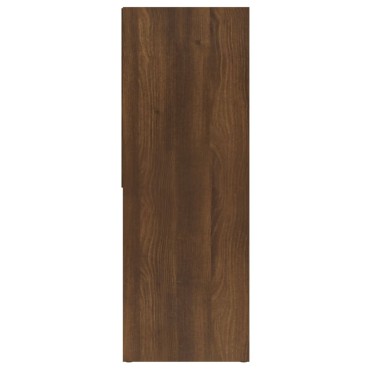 vidaXL Βιβλιοθήκη Καφέ Δρυς 67x24x161cm από Επεξεργασμένο Ξύλο 1 τεμ.