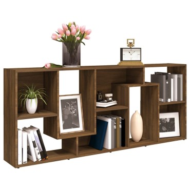 vidaXL Βιβλιοθήκη Καφέ Δρυς 67x24x161cm από Επεξεργασμένο Ξύλο 1 τεμ.