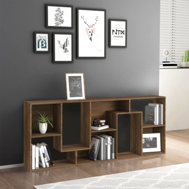 vidaXL Βιβλιοθήκη Καφέ Δρυς 67x24x161cm από Επεξεργασμένο Ξύλο 1 τεμ.