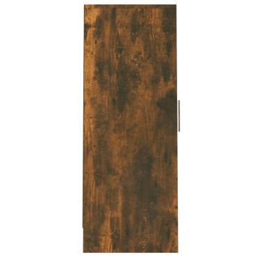 vidaXL Παπουτσοθήκη Καπνιστή Δρυς 32x35x92cm από Επεξεργασμένο Ξύλο