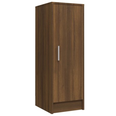vidaXL Παπουτσοθήκη Καφέ Δρυς 32x35x92cm από Επεξεργασμένο Ξύλο
