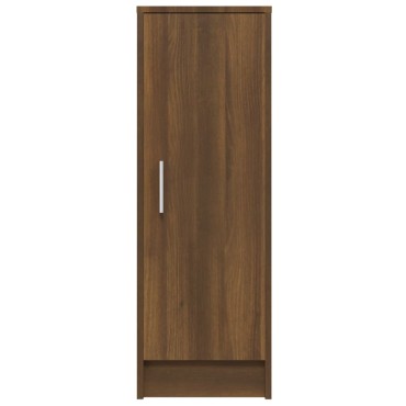 vidaXL Παπουτσοθήκη Καφέ Δρυς 32x35x92cm από Επεξεργασμένο Ξύλο