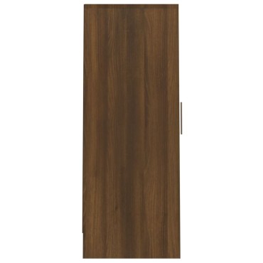 vidaXL Παπουτσοθήκη Καφέ Δρυς 32x35x92cm από Επεξεργασμένο Ξύλο