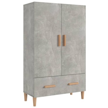 vidaXL Ντουλάπι Γκρι Σκυροδέματος 70x31x115cm από Επεξεργασμένο Ξύλο 1 τεμ.