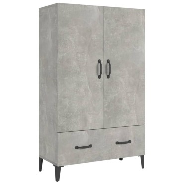vidaXL Ντουλάπι Γκρι Σκυροδέματος 70x31x115cm από Επεξεργασμένο Ξύλο 1 τεμ.
