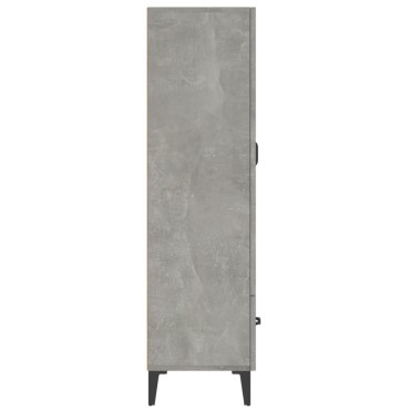 vidaXL Ντουλάπι Γκρι Σκυροδέματος 70x31x115cm από Επεξεργασμένο Ξύλο 1 τεμ.