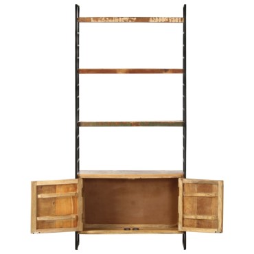 vidaXL Βιβλιοθήκη με 4 Επίπεδα 80x30x180cm Μασίφ Ανακυκλωμένο Ξύλο 1 τεμ.