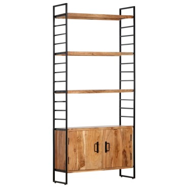 vidaXL Βιβλιοθήκη με 4 Επίπεδα 80x30x180cm Μασίφ Ξύλο Ακακίας 1 τεμ.