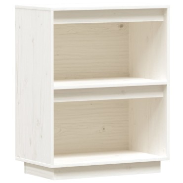vidaXL Ντουλάπι Κονσόλα Λευκό 60x34x75cm από Μασίφ Ξύλο Πεύκου 1 τεμ.