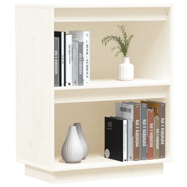 vidaXL Ντουλάπι Κονσόλα Λευκό 60x34x75cm από Μασίφ Ξύλο Πεύκου 1 τεμ.