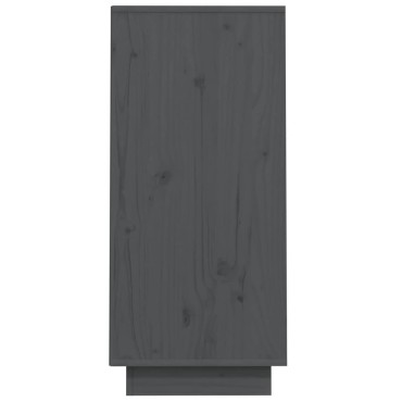 vidaXL Ντουλάπι Κονσόλα Γκρι 60x34x75cm από Μασίφ Ξύλο Πεύκου 1 τεμ.