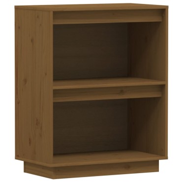 vidaXL Ντουλάπι Κονσόλα Μελί 60x34x75cm από Μασίφ Ξύλο Πεύκου 1 τεμ.