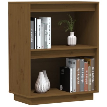vidaXL Ντουλάπι Κονσόλα Μελί 60x34x75cm από Μασίφ Ξύλο Πεύκου 1 τεμ.
