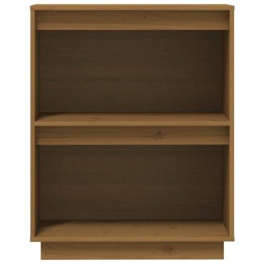 vidaXL Ντουλάπι Κονσόλα Μελί 60x34x75cm από Μασίφ Ξύλο Πεύκου 1 τεμ.