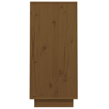 vidaXL Ντουλάπι Κονσόλα Μελί 60x34x75cm από Μασίφ Ξύλο Πεύκου 1 τεμ.
