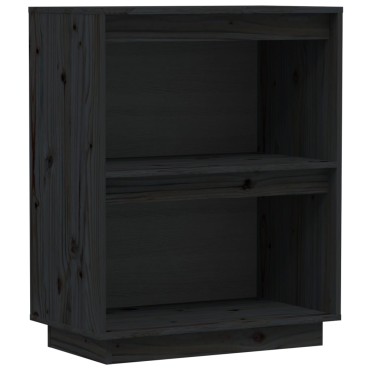 vidaXL Ντουλάπι Κονσόλα Μαύρο 60x34x75cm από Μασίφ Ξύλο Πεύκου 1 τεμ.